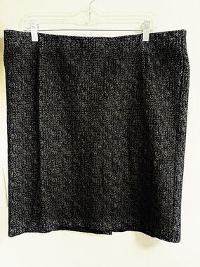 LOFT Classic NavyTweed Pencil Skirt XL